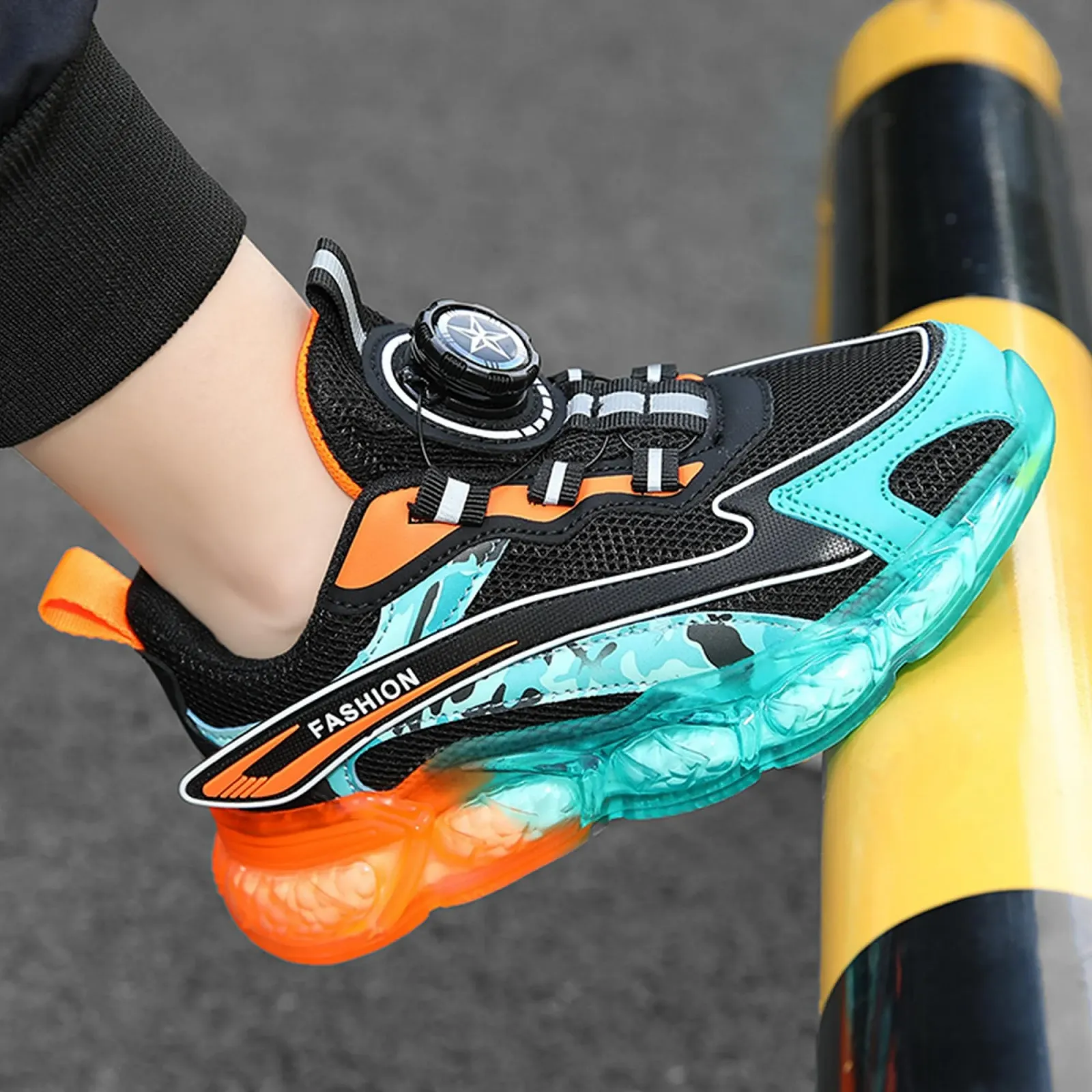 Кросівки ITSOGOO Дитячі Спортивні Легкі Дихаючі Для Бігу Фітнесу Для Приміщень Для Прогулянок Для Джогінгу 28-37EU, фото №7