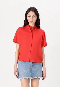 Жіноча блузка MAVI SHORT SLEEVE BLOUSE Tomato Puree - XS synthetic.ua - Фото 1