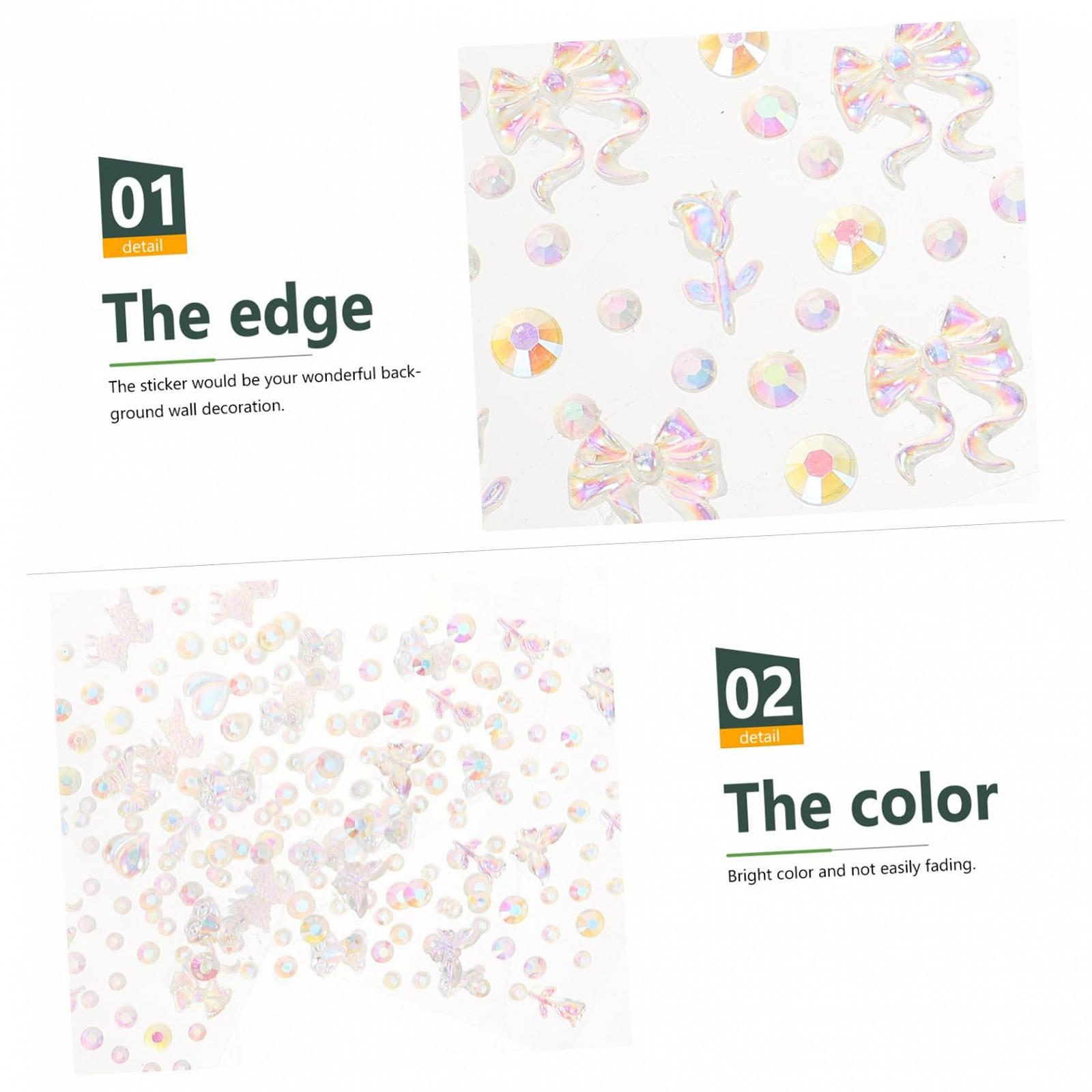 Украшения для ногтей Healvian 4 лепестка со стразами для DIY маникюра. Небольшие украшения для нейл-арта, украшения для ногтей для женщин и рукоделия, фото №9