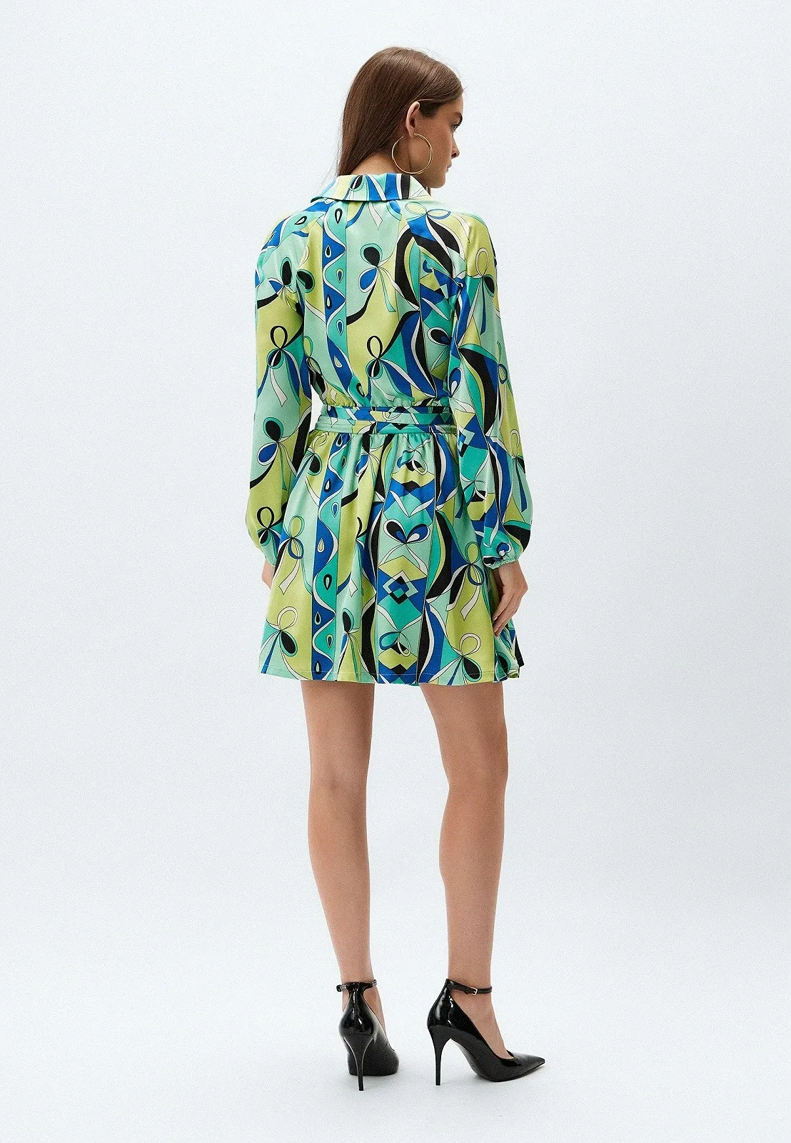 Женское платье GUESS by Marciano Geometric Vibrance Разноцветное - 42, фото №5