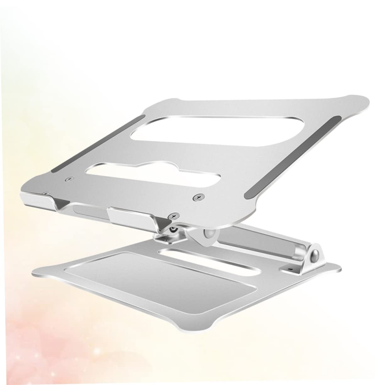 Подставка для ноутбука алюминиевая Серебристая, фото №4