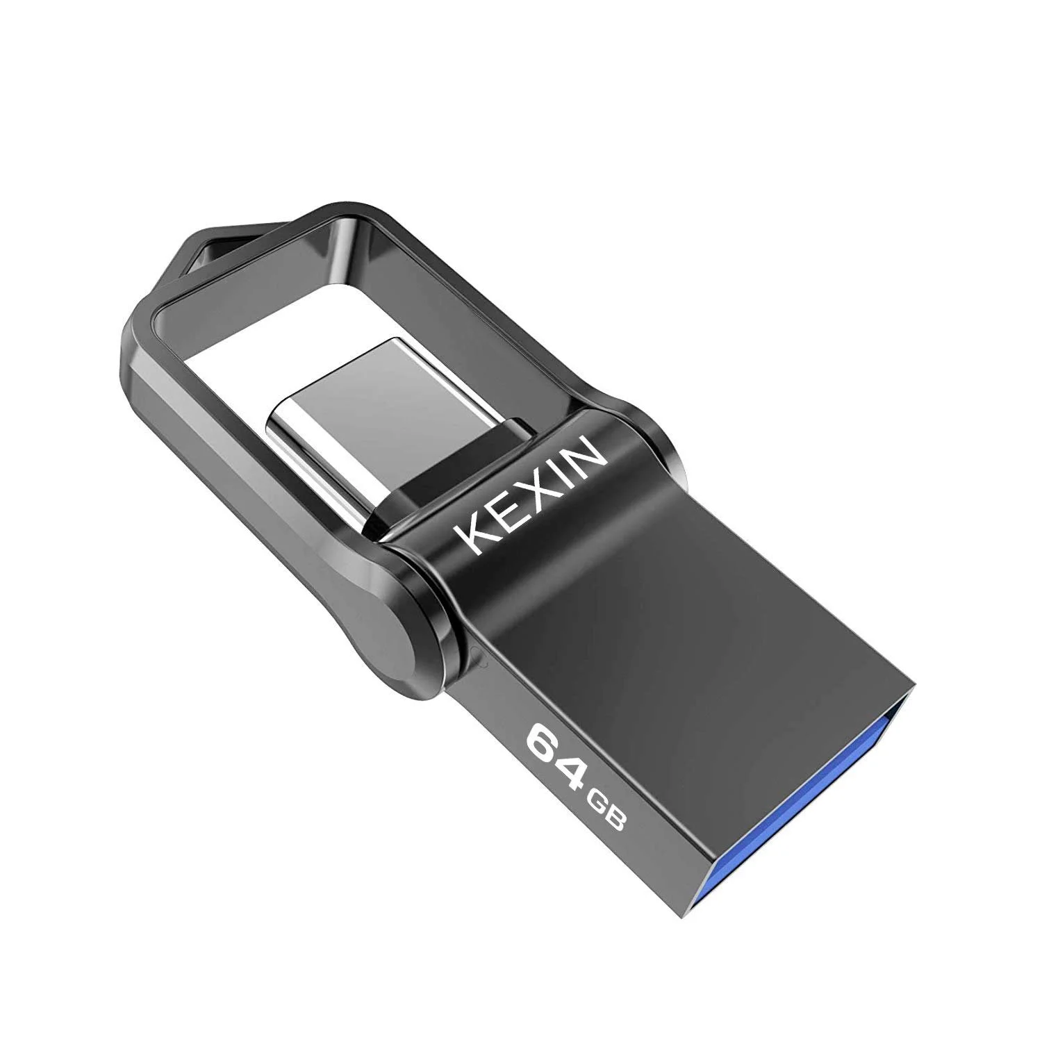 USB-флеш-накопитель KEXIN 64 ГБ USB 3.0 Type C OTG Waterproof Keyring, фото №1
