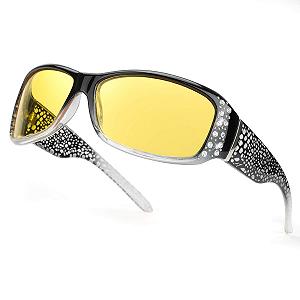 Сонцезахисні окуляри для водіння IGnaef Нічного бачення для жінок, поляризовані, захист від UVA та UVB - Фото 1