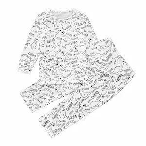 Дитяча піжама Комплект домашнього одягу для розфарбовування своїми руками Мультяшний принт - Фото 1