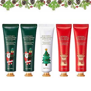 Мини Крем для рук Рождественский подарочный набор кремов для рук Увлажняющий крем для рук для грубой кожи Подарочный набор кремов для рук Рождественские подарки Подарок на день рождения Рождественские подарки для женщин Мужчин Влажный - Фото 1