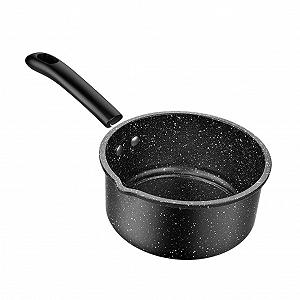 Ковш для молока из медицинского камня с антипригарным покрытием, эргономичная ручка, для индукционных и газовых плит - Фото 1