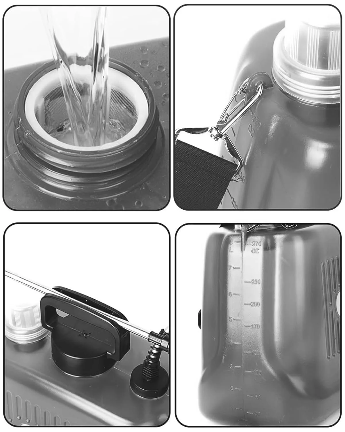 Обприскувач акумуляторний DOUBFIVSY AutoPump 8 L з 3 форсунками та телескопічною штангою, фото №6