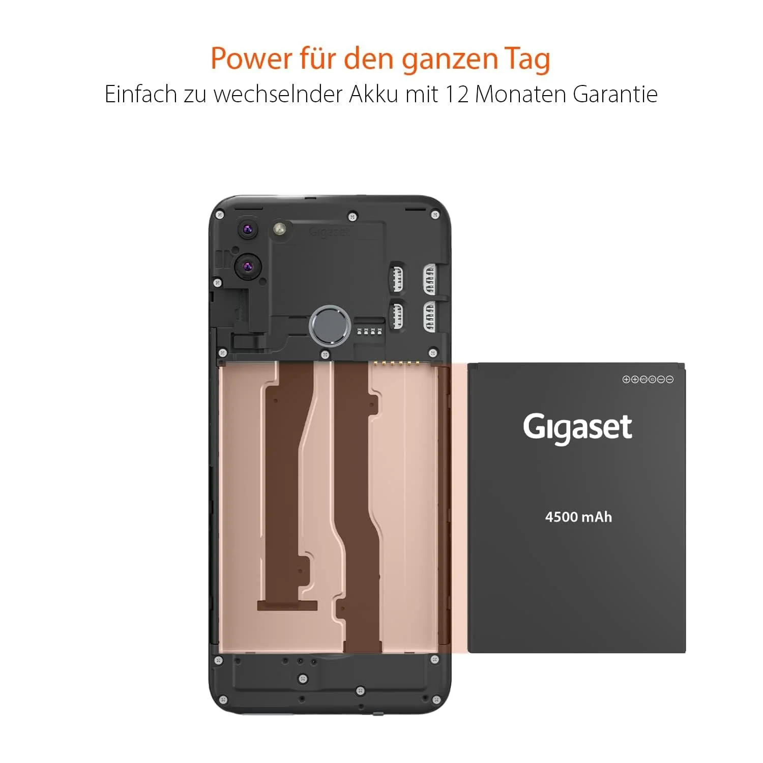 Смартфон Gigaset GS5 4GB 128GB 4500 мАг Темний титановий сірий, фото №3