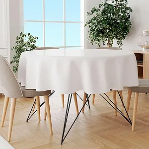 Скатертина Cozy Home & Living круглая 140 см White Classic Elegant - Фото 1