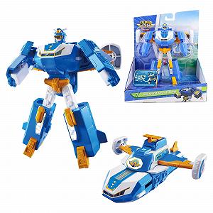 Трансформер Super Wings 2-в-1 Мини Мировой Самолет, Синий - Фото 1