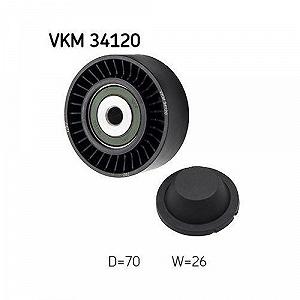 Обводной/направляющий ролик поликлинового ремня SKF VKM 34120 synthetic.ua - Фото 1