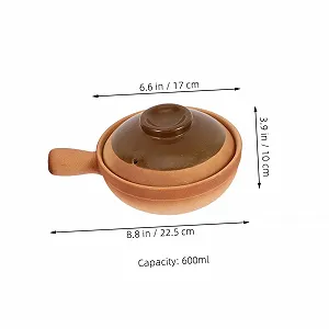 Каструля для приготування ULTECHNOVO традиційна азіатська глиняна з кришкою synthetic.ua - Фото 1