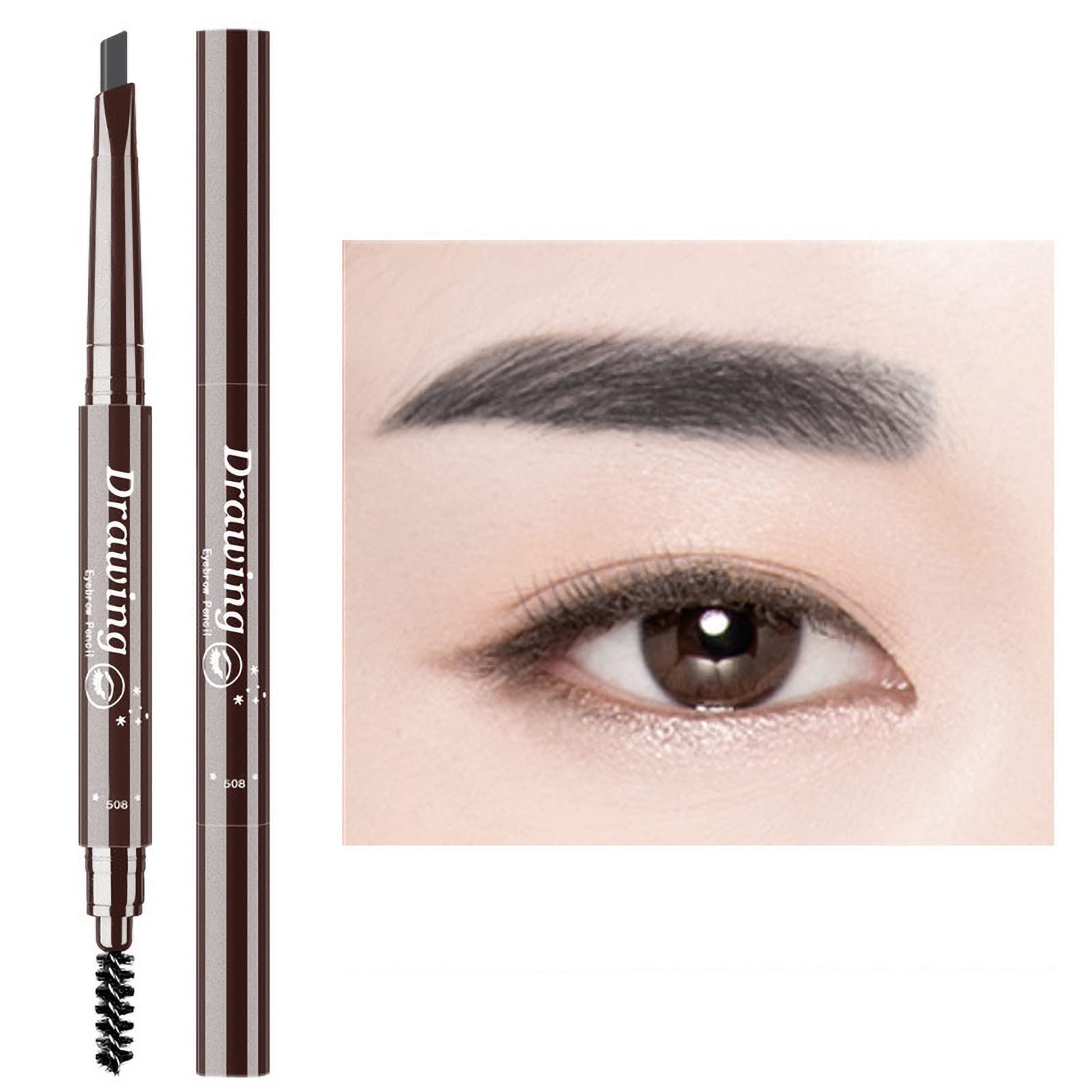 Карандаш для бровей 7-Colour Naturally Double-Headed Eyebrow Pencil Dark Grey One Size, фото №1 Карандаш для бровей 7-Colour Naturally Double-Headed Eyebrow Pencil Dark Grey One Size, фото №1