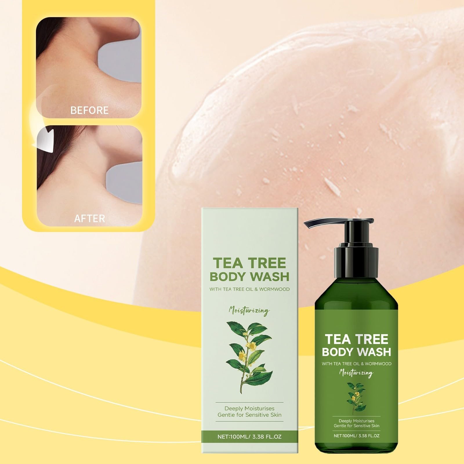 Гель для душу Tea Tree Oil зволожуючий 2 шт., фото №2 Гель для душу Tea Tree Oil зволожуючий 2 шт., фото №2