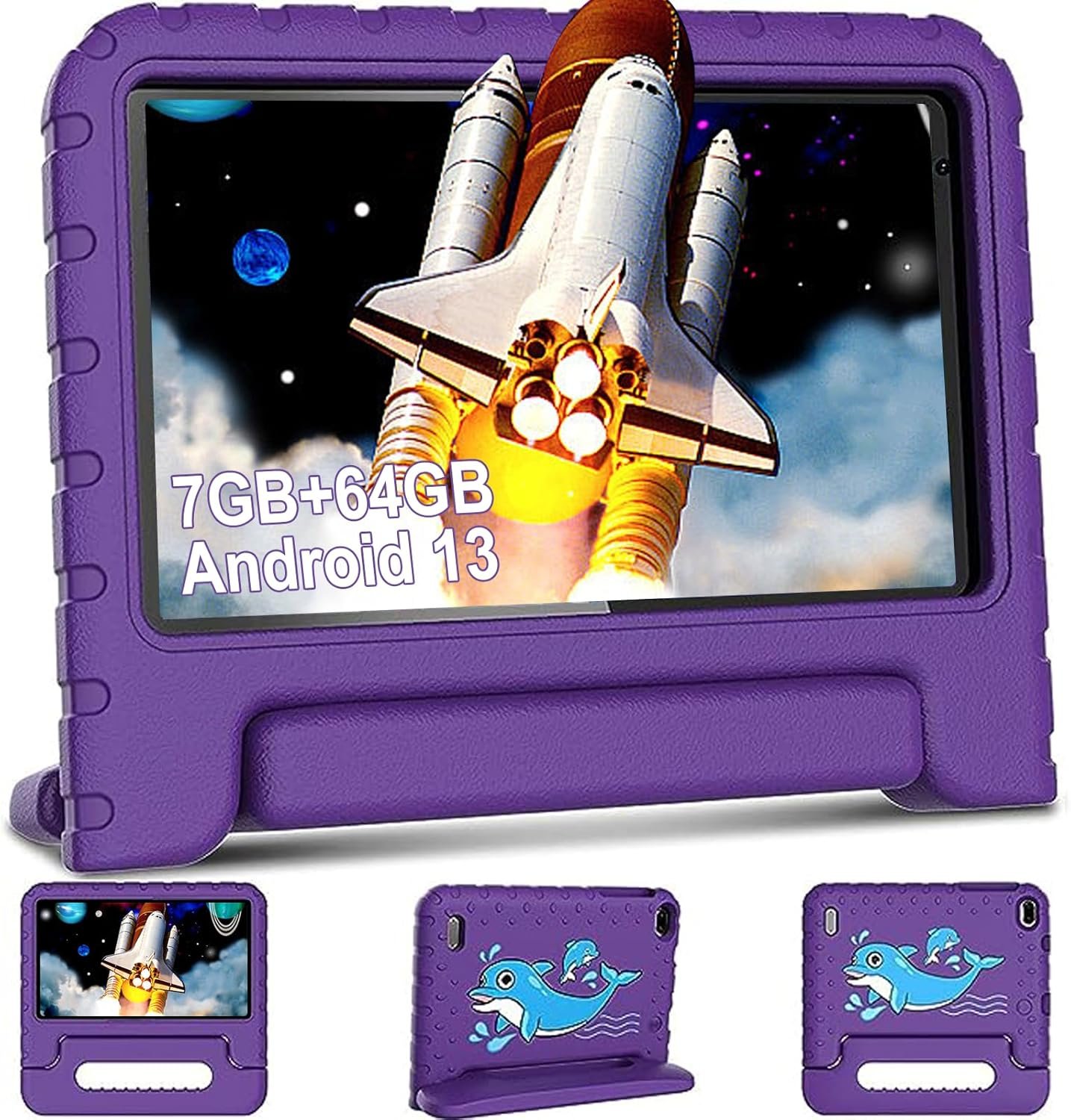 Детский планшет 7" Aocwei X300 4+3/64Gb 4 ядра Android 13 Черный, фото №1 Детский планшет 7" Aocwei X300 4+3/64Gb 4 ядра Android 13 Черный, фото №1