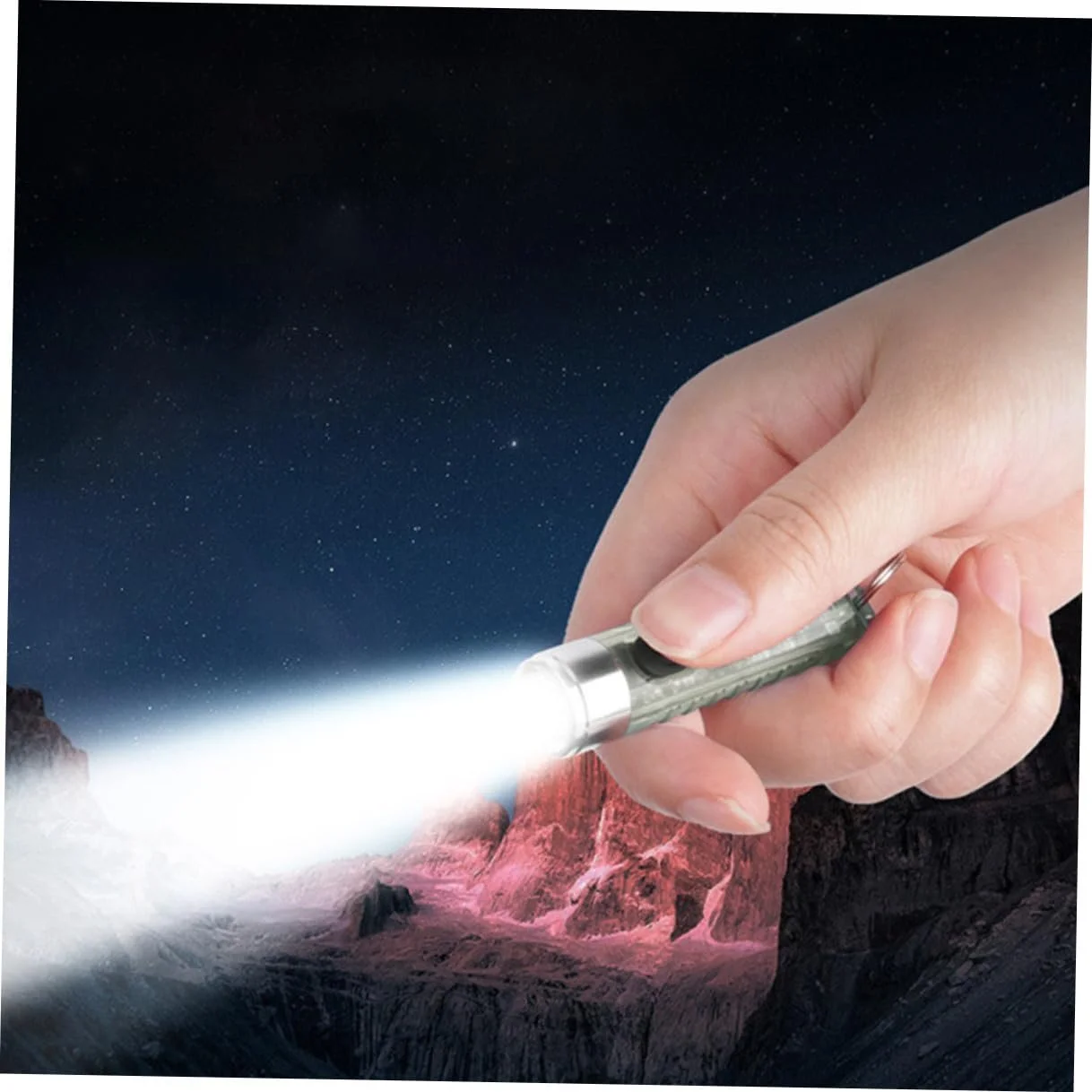 Брелок-ліхтарик USB акумуляторний малий Нічний Білий, фото №7 Брелок-ліхтарик USB акумуляторний малий Нічний Білий, фото №7