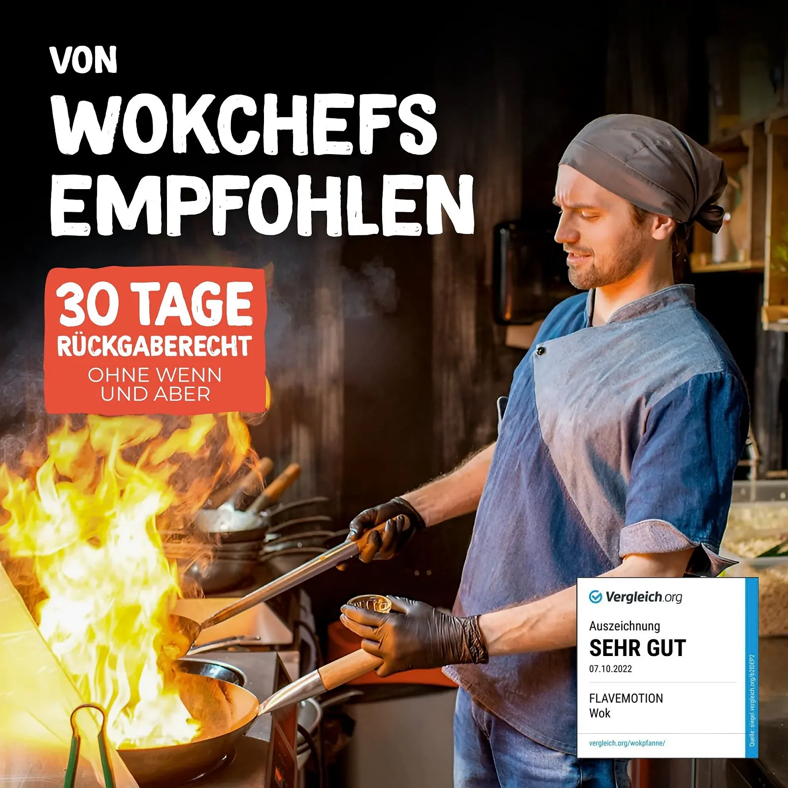 Сковорідка-Wok Flavemotion 36 см, плоска основа, фото №5 Сковорідка-Wok Flavemotion 36 см, плоска основа, фото №5