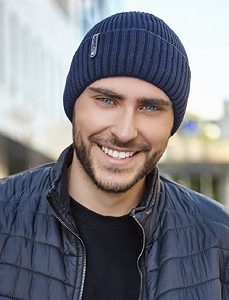 Чоловічий капелюх Ітан Бракстон Блакитний 135W - Фото 1