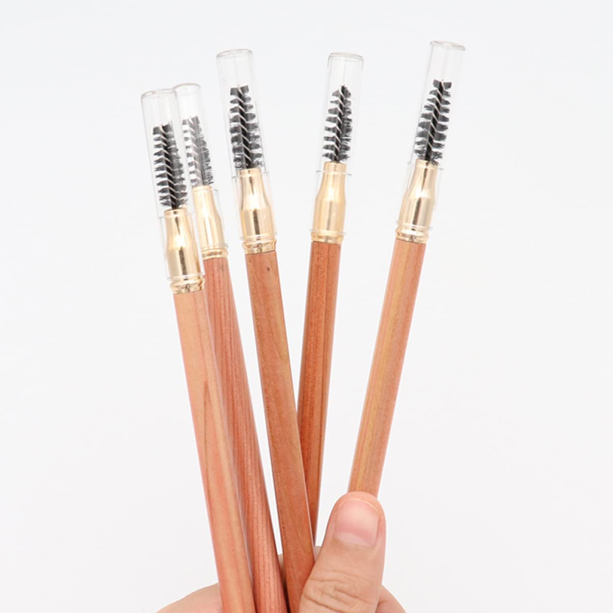 Олівець POPETPOP Anjoize Double Sided Eyebrow Pencil Pencil Dark Brown Двосторонній Дерево Пакунок 2, фото №4