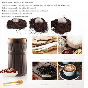 Электрическая кофемолка Зерновая мельница Специи Травы Зерновые Перец Кофейные зерна Бытовой измельчитель 200 мл synthetic.ua - Фото 1