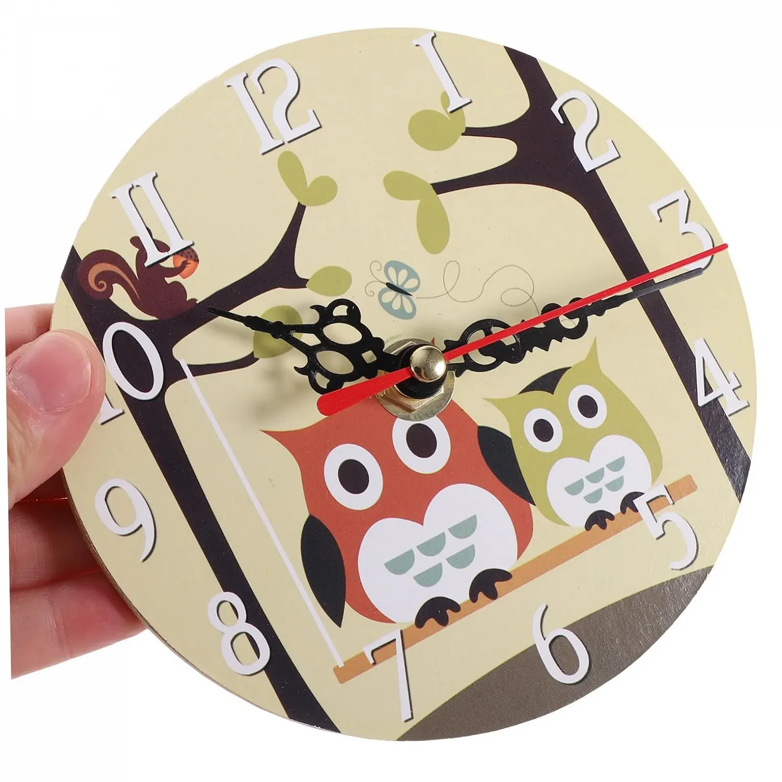Настільний годинник у вінтажному стилі VICASKY, безшумний, мультяшний, для спальні та кабінету, на батарейках, тихий, фото №9
