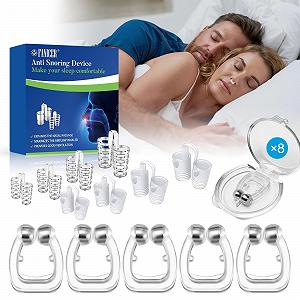 Кліпси проти хропіння Магнітні & Силіконовий роздільник для носа 16 штук - Фото 1