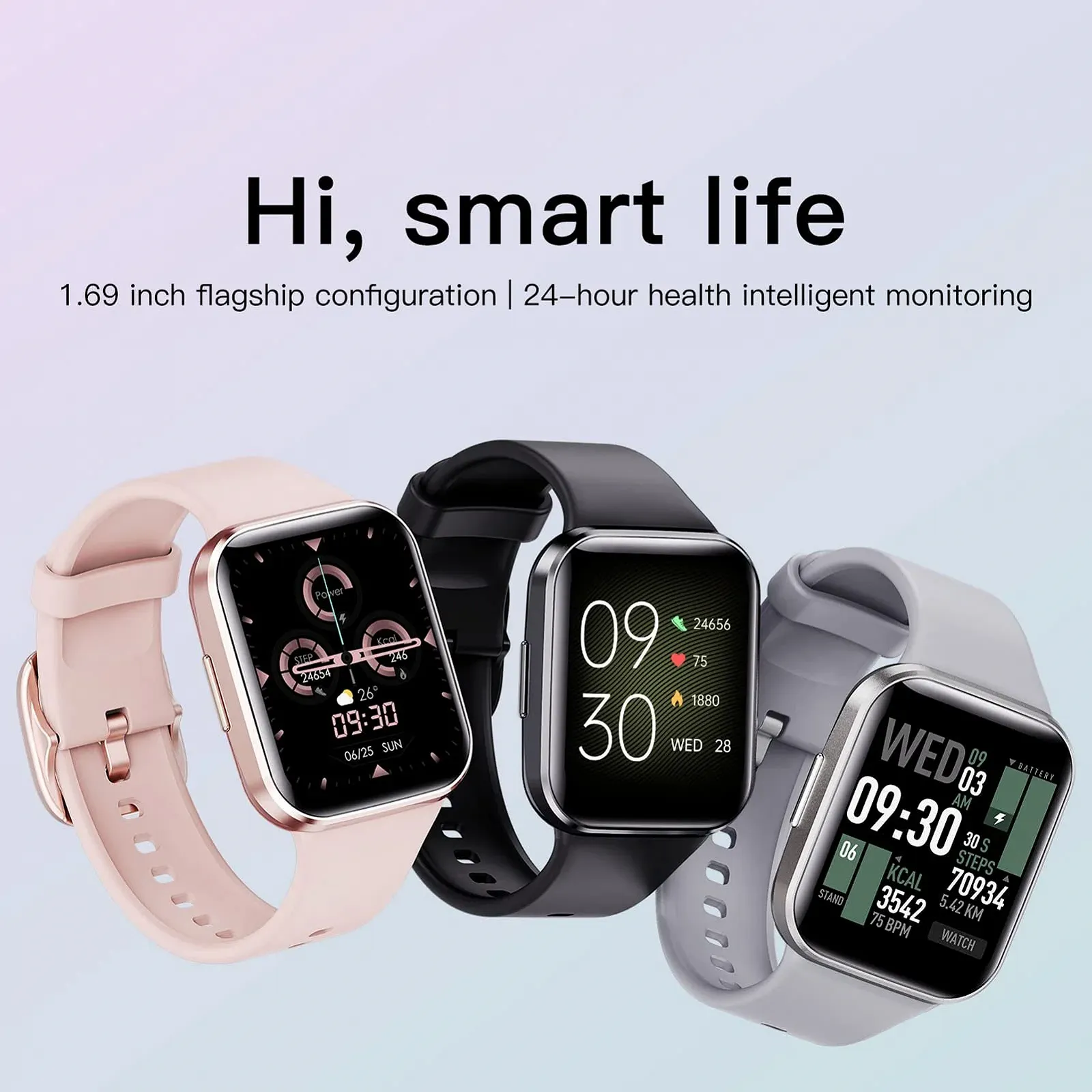 Розумний годинник findtime 1.69 дюйми Чорний, фото №6