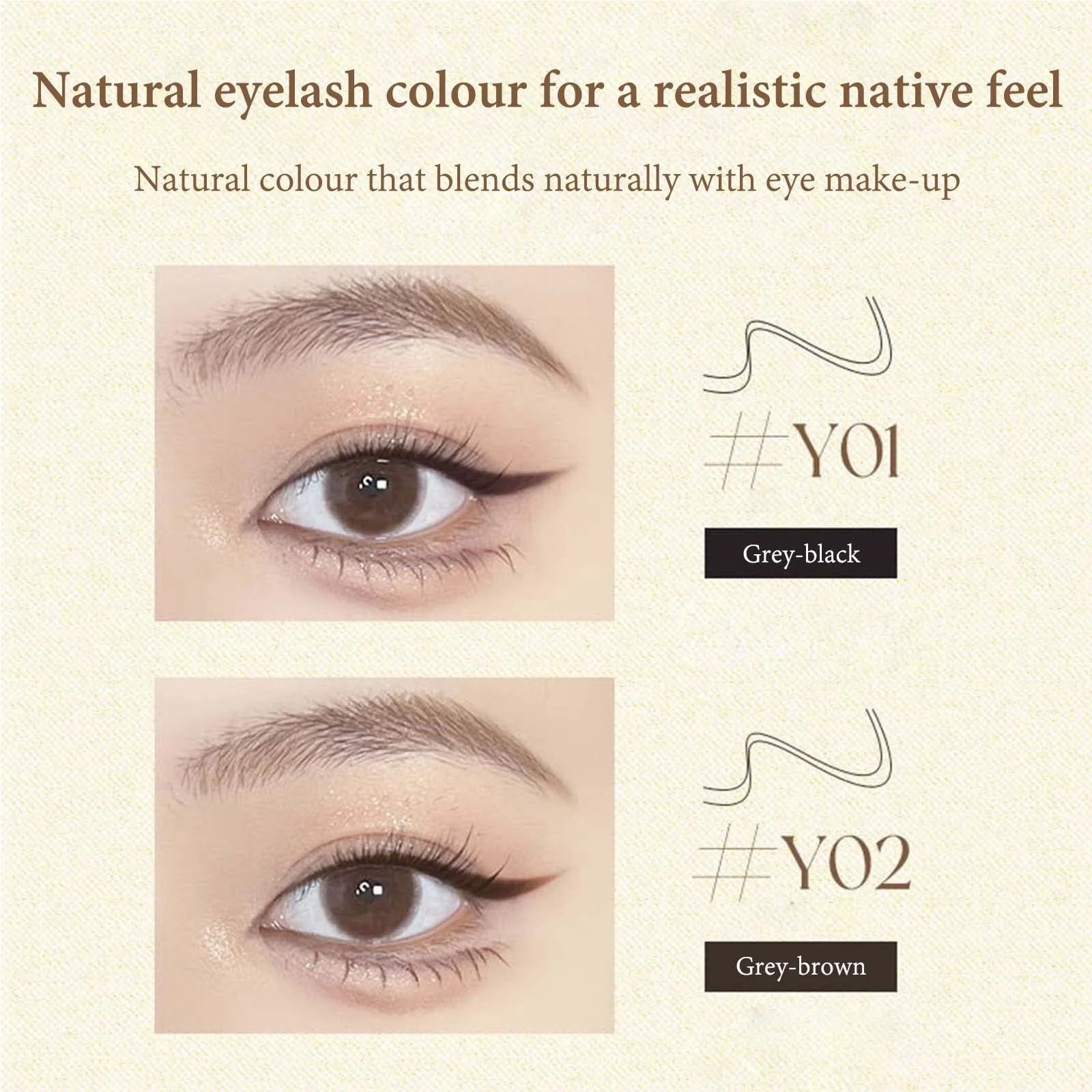 Підводка для вій з подвійним наконечником (чорний+коричневий), фото №5