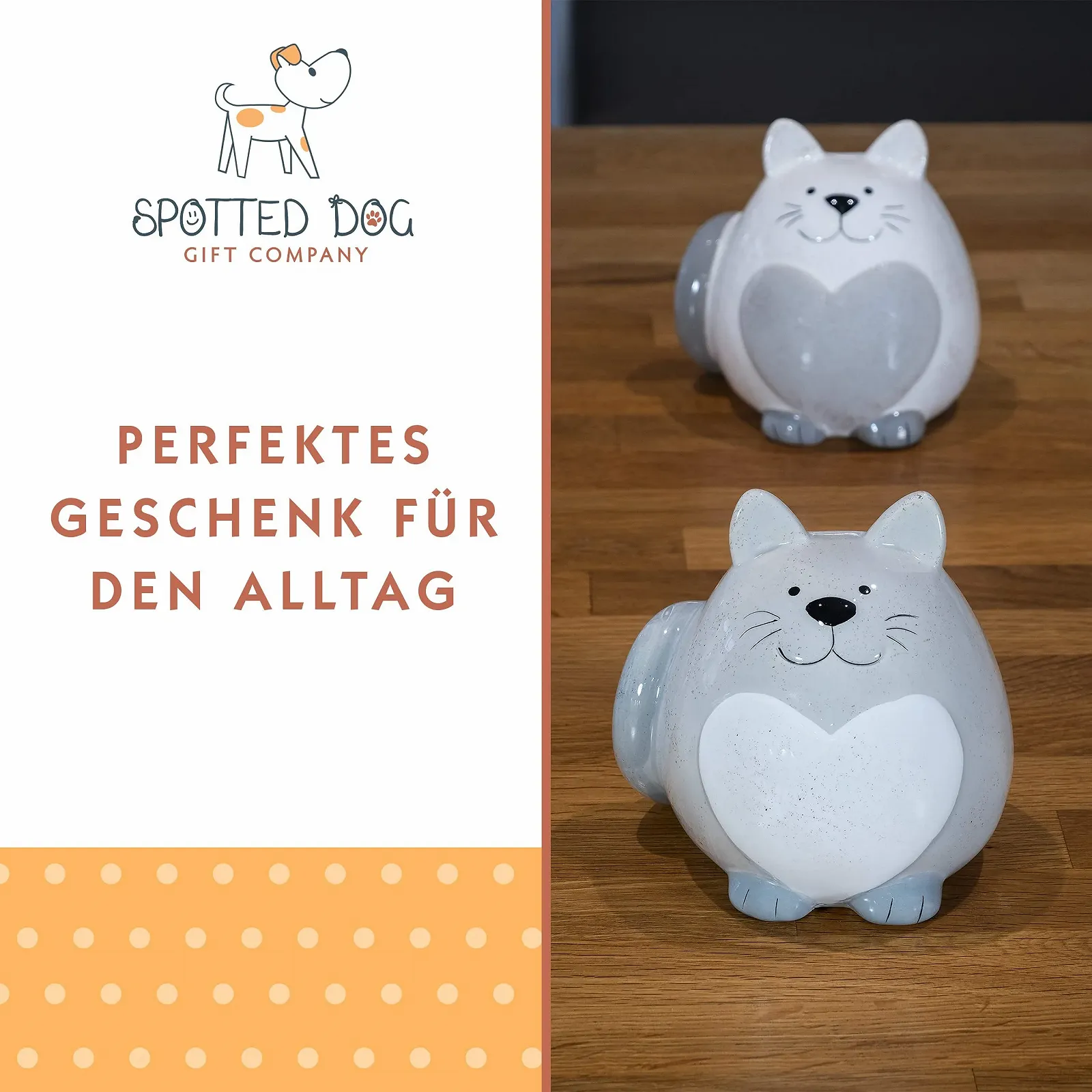 Скарбничка SPOTTED DOG GIFT COMPANY керамічна з котячим мотивом, фото №6
