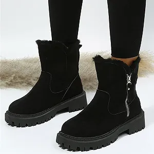 Зимові Чоботи Surttan Жіночі Утеплені на Підборах synthetic.ua - Фото 1