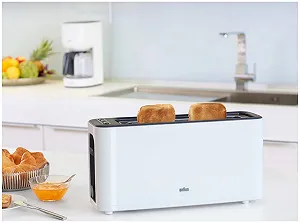 Тостер Braun HT3100WH 1000W Білий synthetic.ua - Фото 1