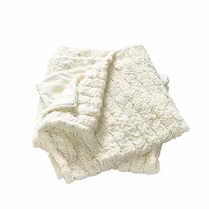 Плед Loberon Dorelice Мех Белый - Фото 1