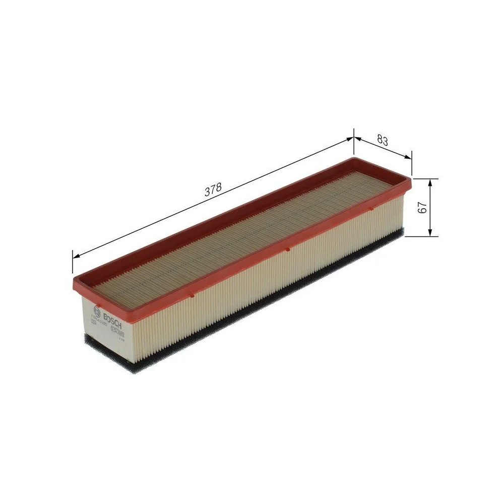 Воздушный фильтр BOSCH F 026 400 051 для NISSAN RENAULT DACIA, фото №1