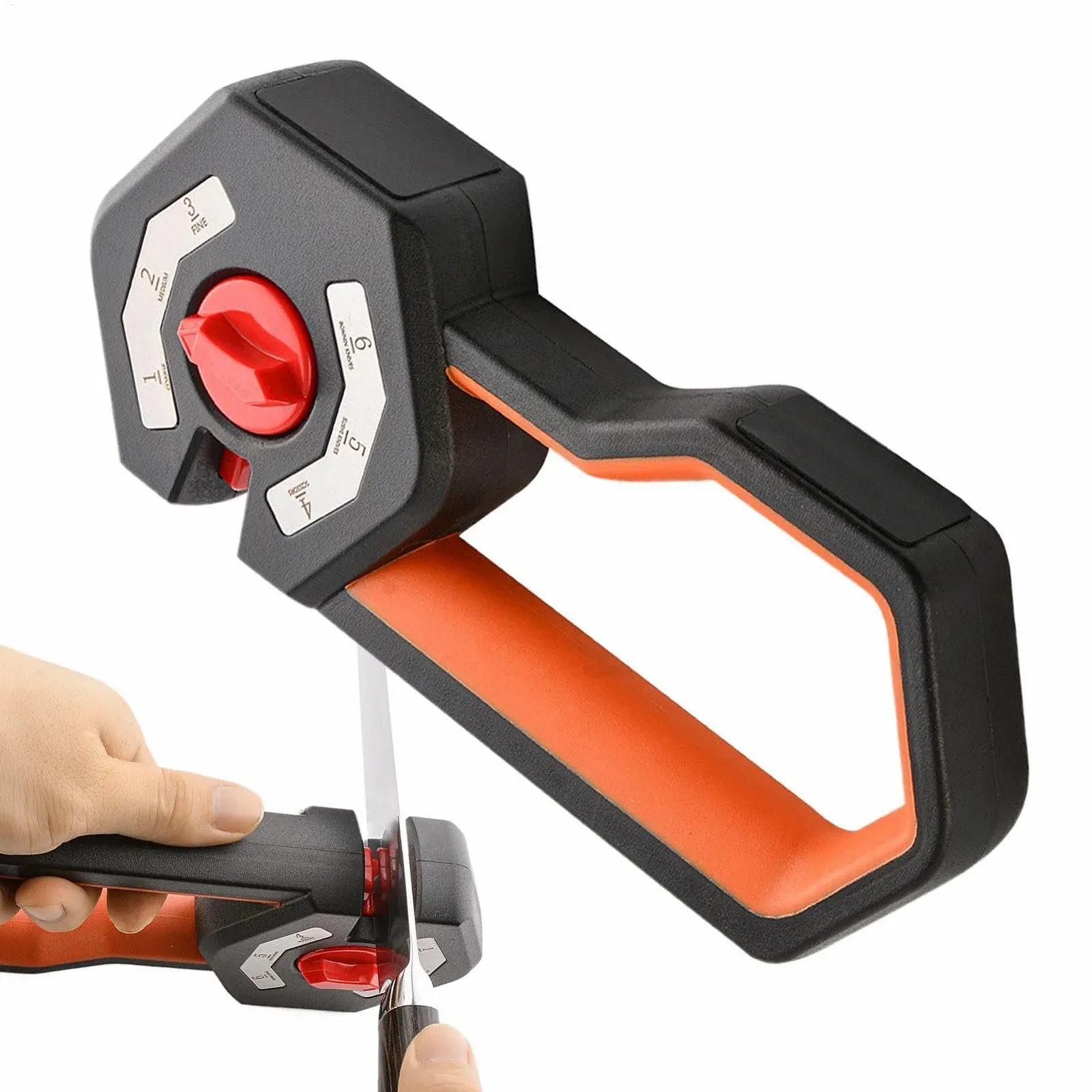 Точилка для ножей 6-ступенчатая, профессиональная, 21 x 8.5 x 4.5 см, фото №1