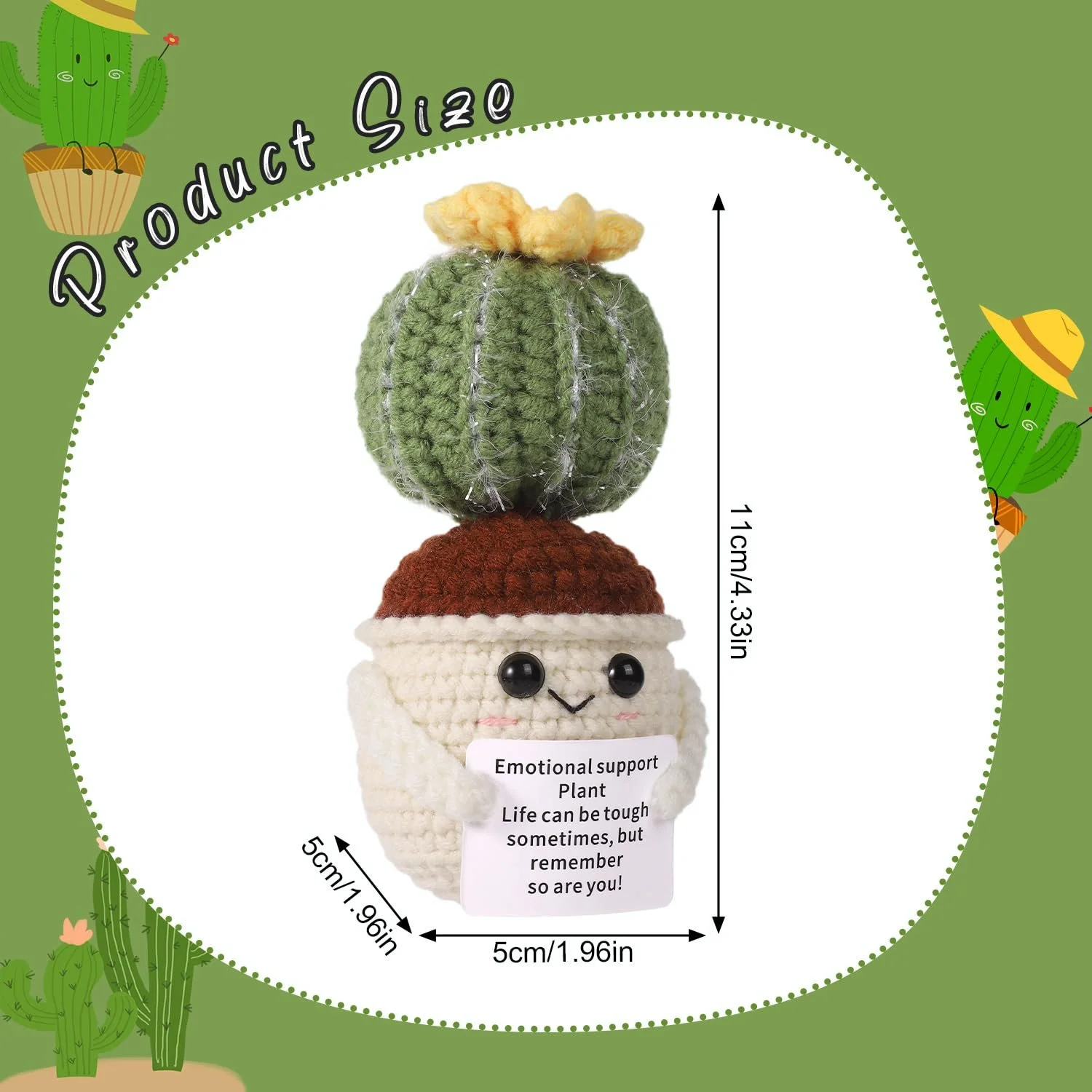 Игрушка lasuroa Crochet Cactus 11 см Positive Potato, фото №2 Игрушка lasuroa Crochet Cactus 11 см Positive Potato, фото №2