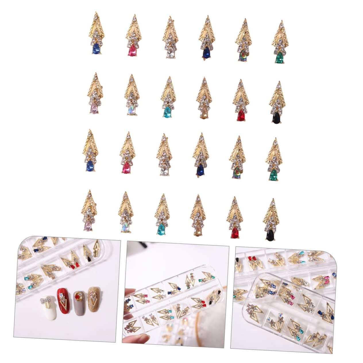 Украшение для ногтей, блестящие стразы для маникюра, фото №6