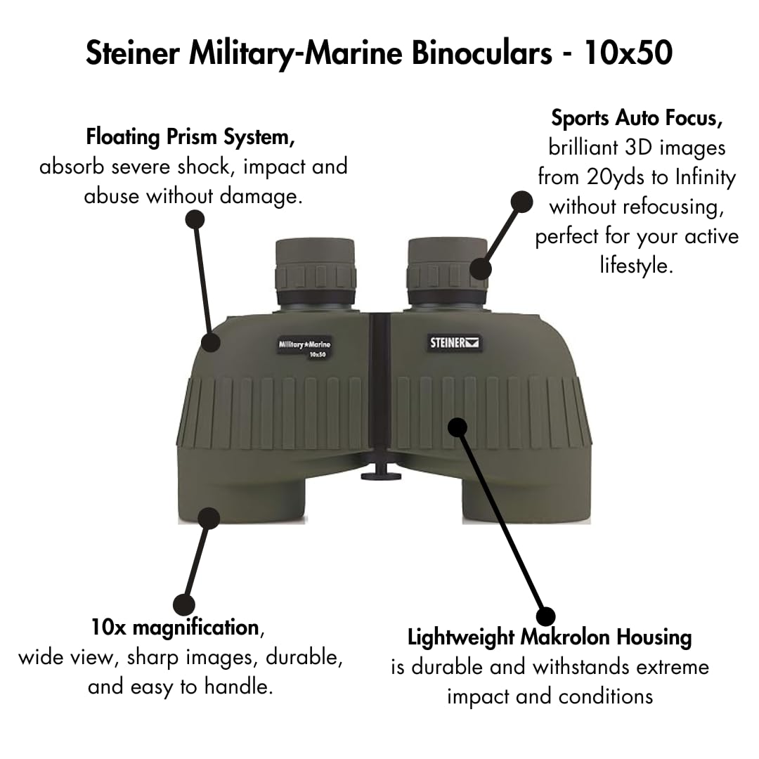 Бінокль Steiner Military Marine 10x50 Tactical, фото №2