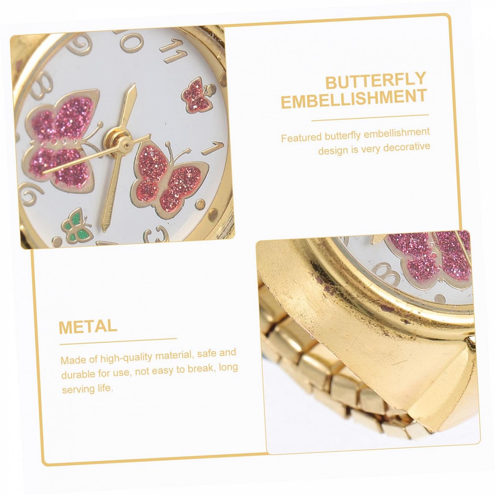 Кільце-годинник Healvian з дизайном метелика, фото №5 Кільце-годинник Healvian з дизайном метелика, фото №5