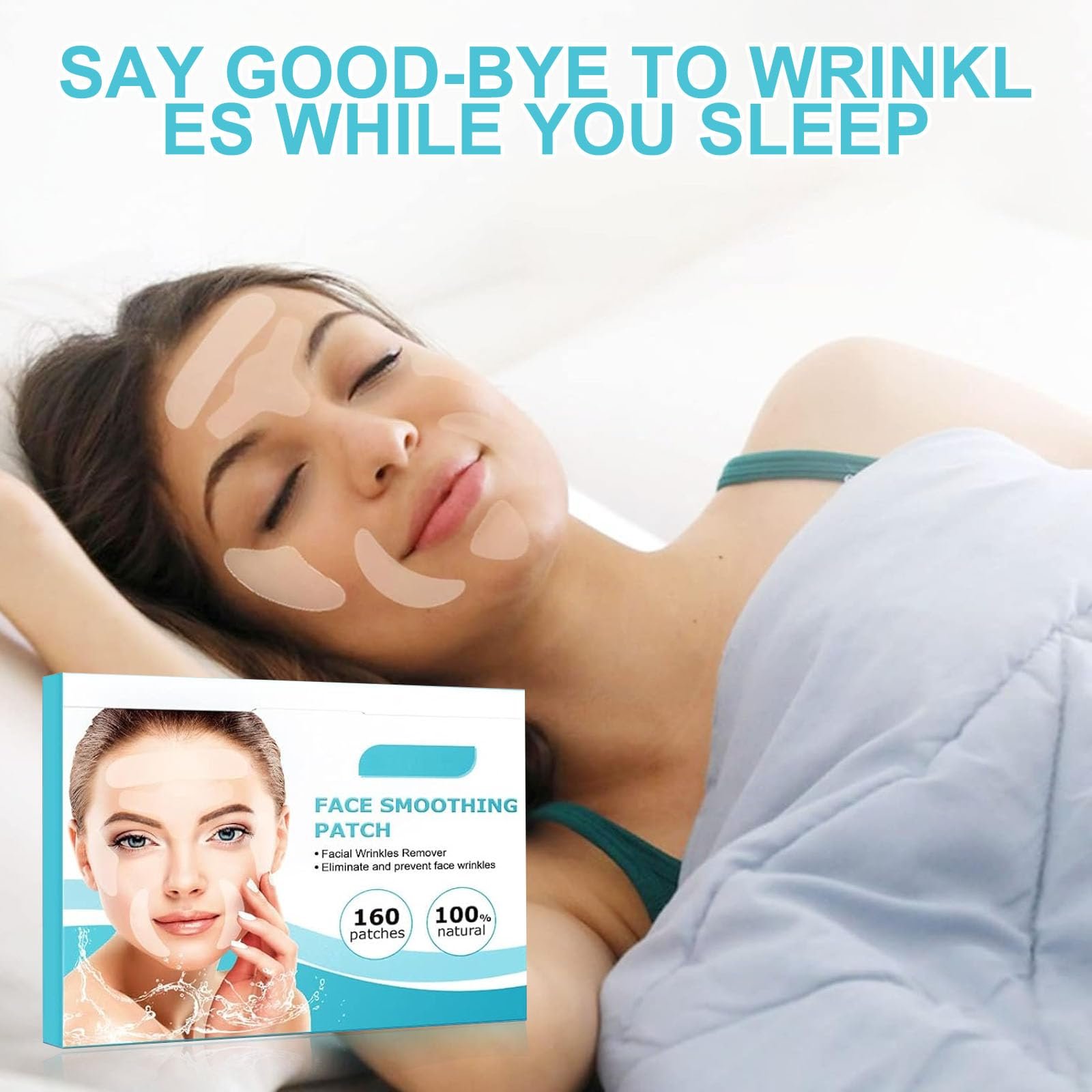 Патчи Collagen, 160 шт, против морщин, для сияющей и молодой кожи - 10 листов, фото №7