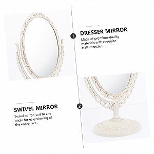 Карманное зеркало Ipetboom Retro-kosmetikspiegel Античное зеркало для макияжа 360-градусное зеркало Настольное зеркало для макияжа Пластик synthetic.ua - Фото 1