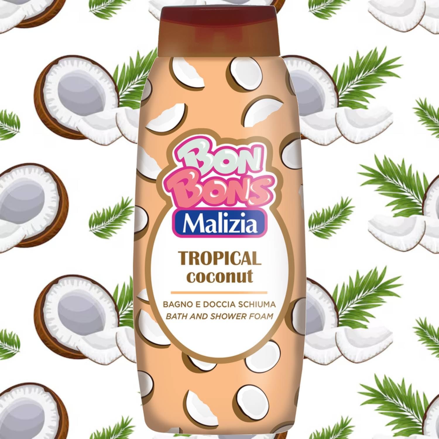Піна для ванни Malizia Tropical Coconut 500 мл, фото №2 Піна для ванни Malizia Tropical Coconut 500 мл, фото №2