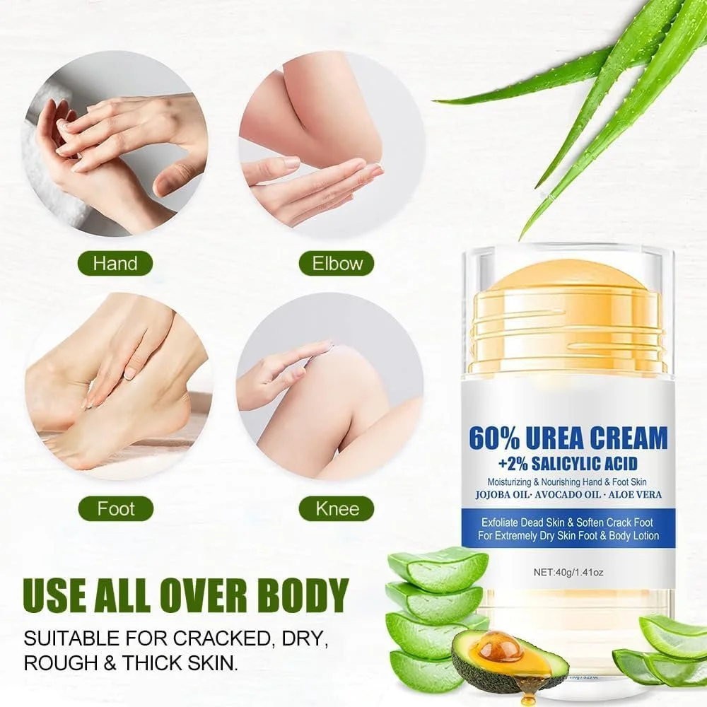 Крем для ног Urea Cream 60% увлажняющий против трещин 40 г, фото №6