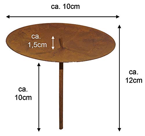 Підсвічник Novadeco Pick with Mandrel Natural Grate Set, фото №3