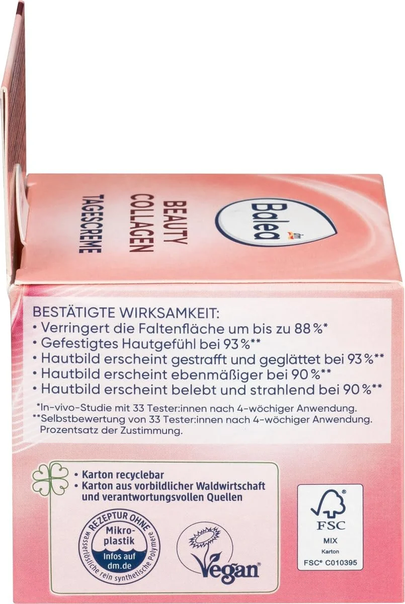 Набір для догляду Balea Beauty Collagen Денний крем SPF15 50 мл + Гель для душу Positive Mind 300 мл, фото №4