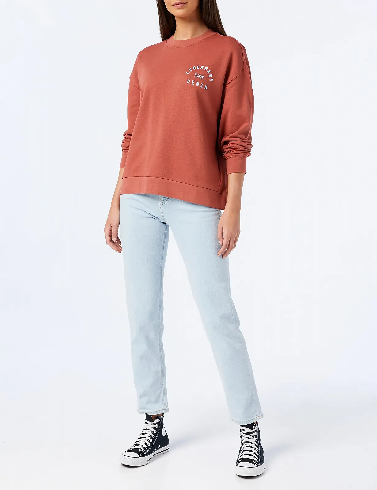 Женский свитшот Lee Legendary Denim Crew, фото №5