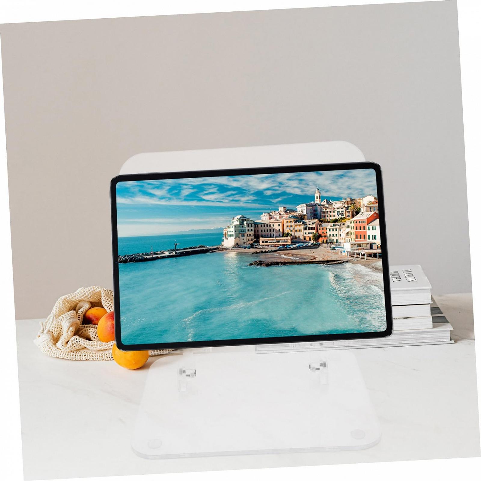 Підставка Тип Vaguelly Регульована по висоті для ноутбуків та планшетів Акрилова Прозора, фото №6 Підставка Тип Vaguelly Регульована по висоті для ноутбуків та планшетів Акрилова Прозора, фото №6