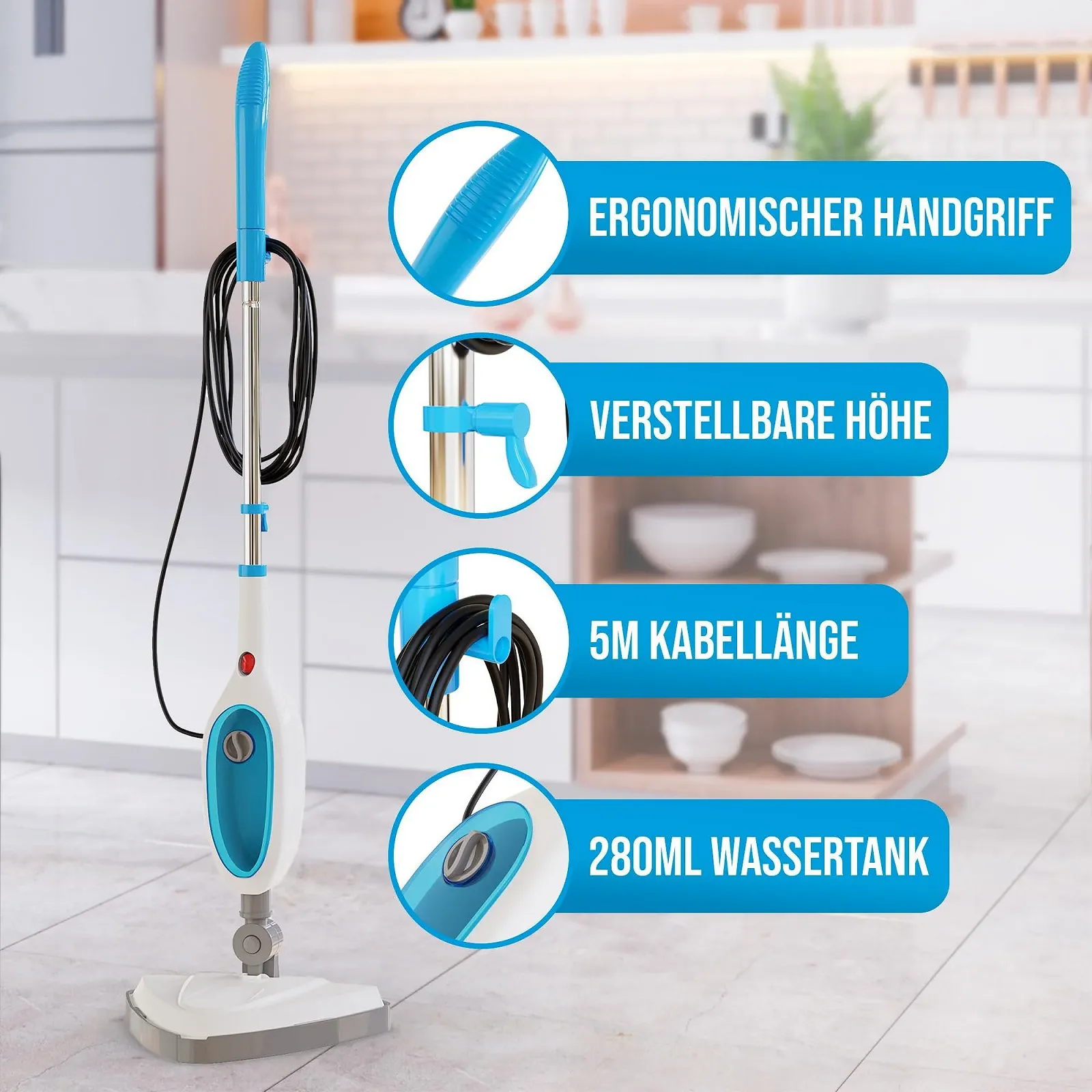 Пароочисник Strex 12-в-1 1500 Вт 280 мл, фото №7 Пароочисник Strex 12-в-1 1500 Вт 280 мл, фото №7