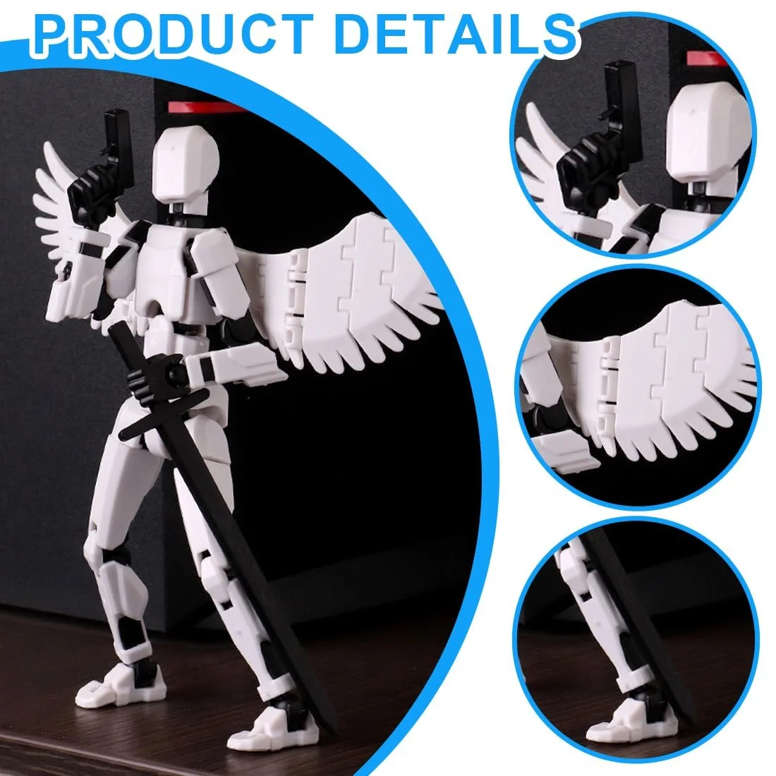 Екшн-фігурка JAWUZ Hiros 13 Titan 13 3D Printed Білий, фото №3