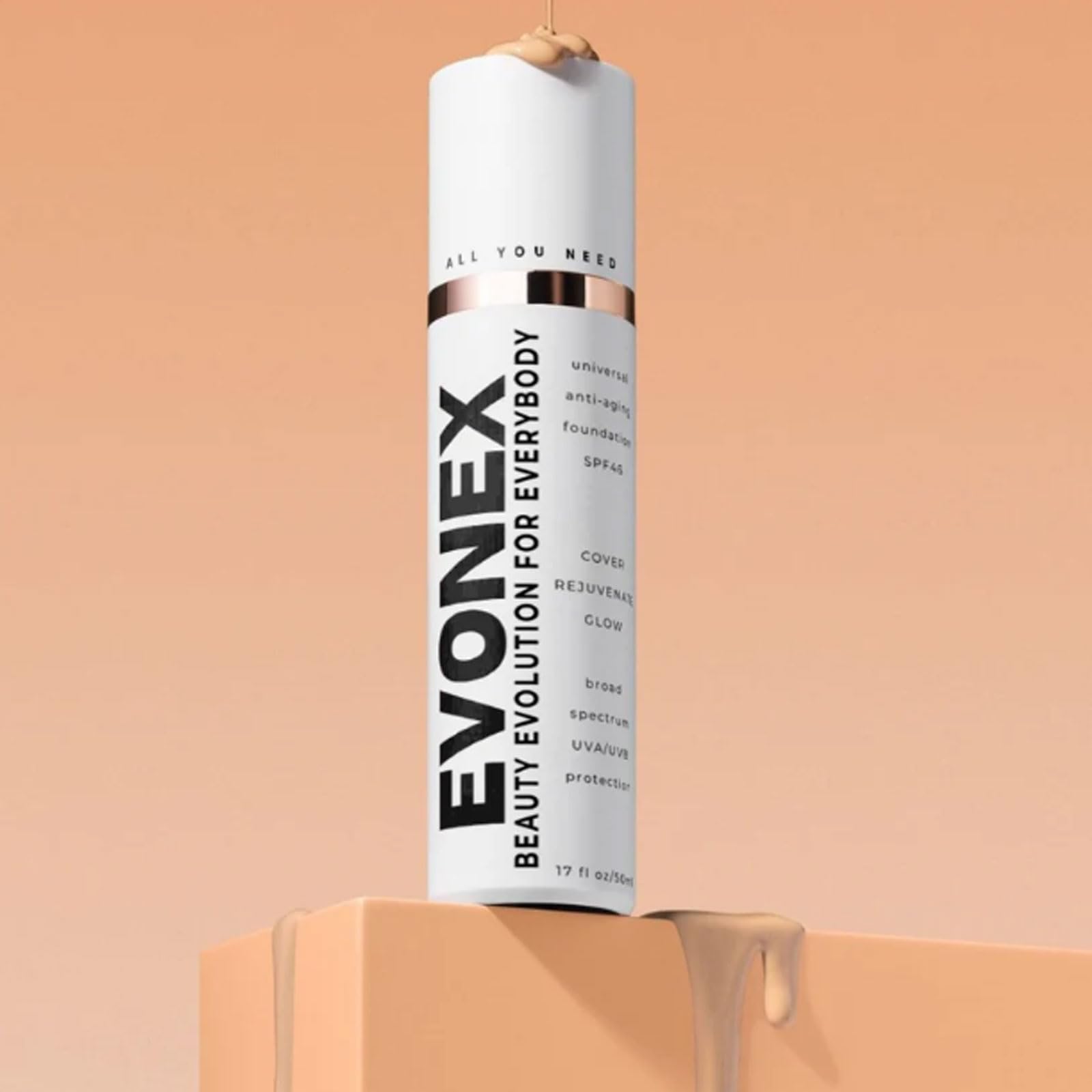 Тональний крем Evonex Age Defying Серум для обличчя Тонований Сонцезахисний Крем Універсальний Тон 3 штуки, фото №5