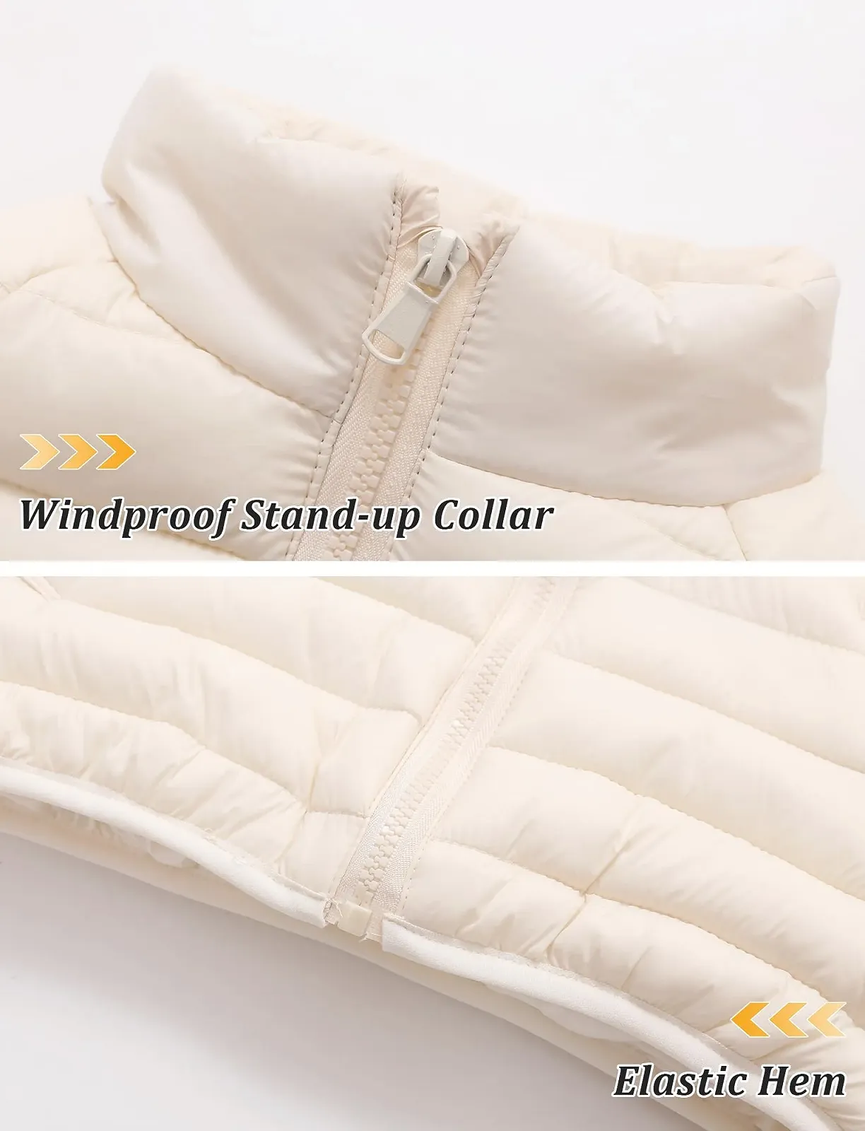 Куртка стьобана SEAUR для дівчат, легка водовідштовхувальна куртка-пуховик, фото №4